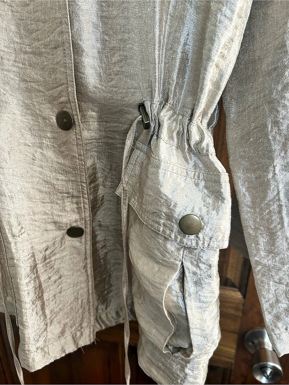 Ruby Rd. Silver Utility Jacket - Picture 4 of 7
